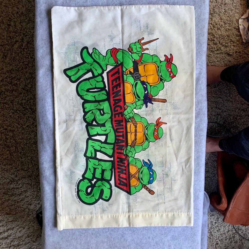 1990 Teenage Mutant Ninja Turtle Flat Sheet/Case - Picture 4 of 7